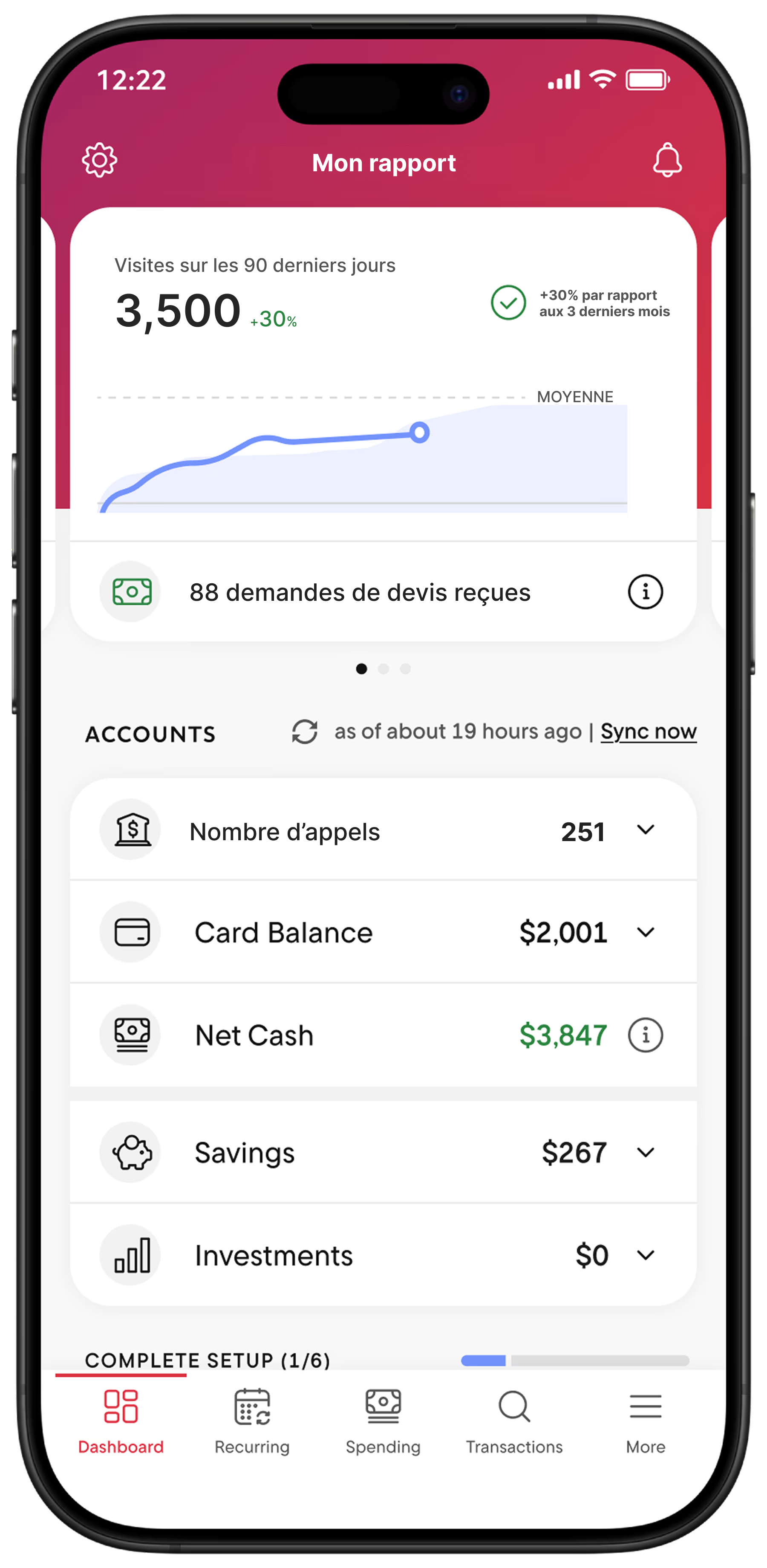 Dashboard Mobile App